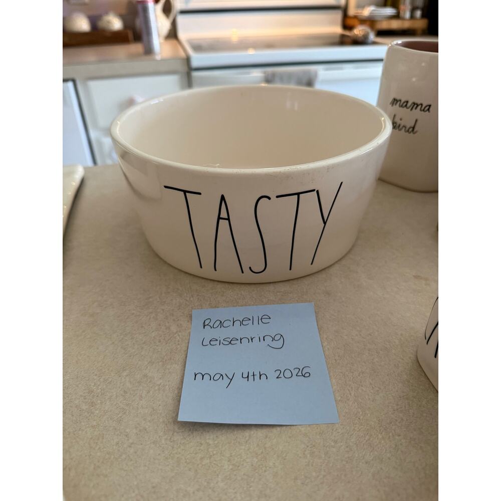 Oversized dog bowl (Rae Dunn)